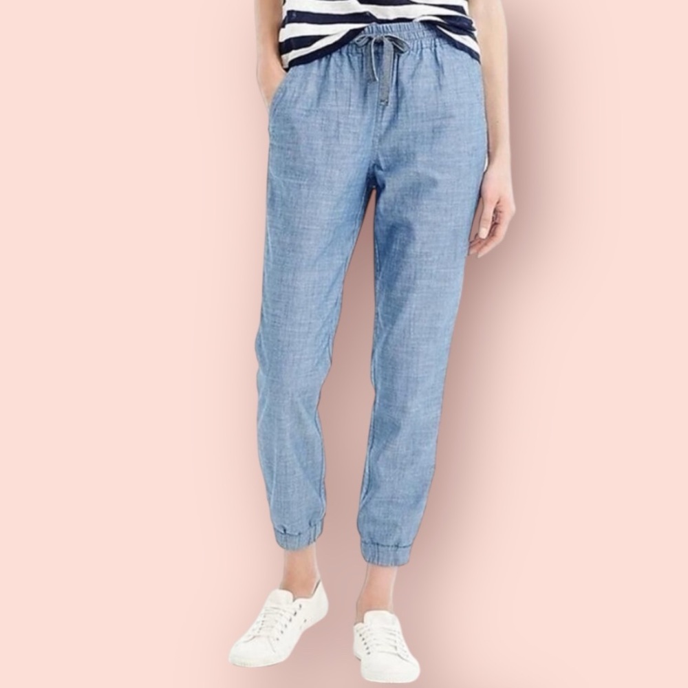 POINT SUR Madewell Seaside Chambray Jogger Pants
